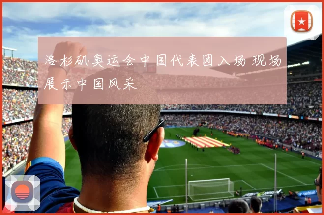 洛杉矶奥运会中国代表团入场 现场展示中国风采