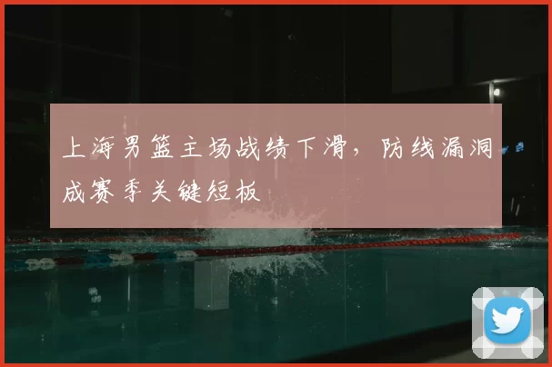 上海男篮主场战绩下滑，防线漏洞成赛季关键短板